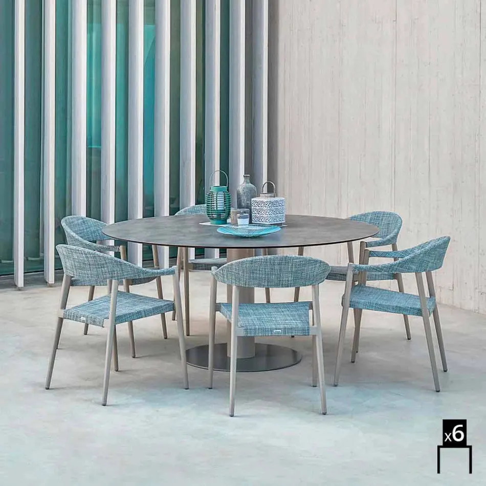 Varaschin Clever stol i moderne design have, 6 stykker Viadurini