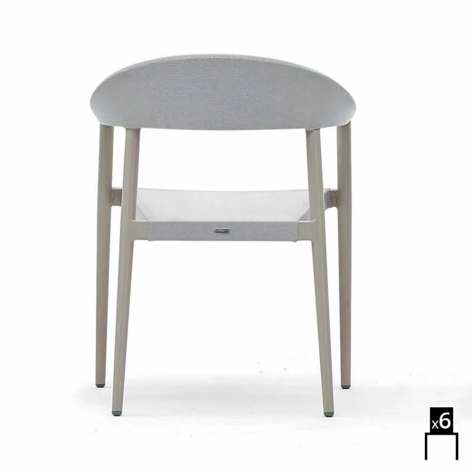 Varaschin Clever stol i moderne design have, 6 stykker Viadurini