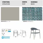 Varaschin Clever stol i moderne design have, 6 stykker Viadurini