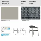 Varaschin Clever stol i moderne design have, 6 stykker Viadurini