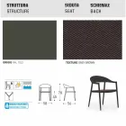 Varaschin Clever stol i moderne design have, 6 stykker Viadurini