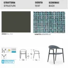 Varaschin Clever stol i moderne design have, 6 stykker Viadurini