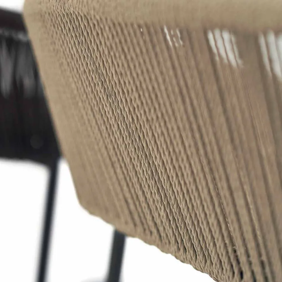 Varaschin Cricket stol med håndvævede ydre, 2 stykker Viadurini