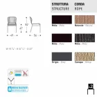 Varaschin Cricket udendørs stol moderne vævet i hånden, 2 stk Viadurini