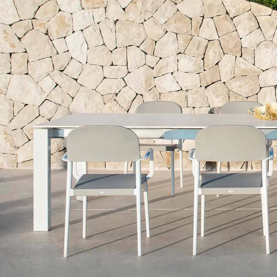 Varaschin Dolmen havebord udvides op til 380 cm Viadurini