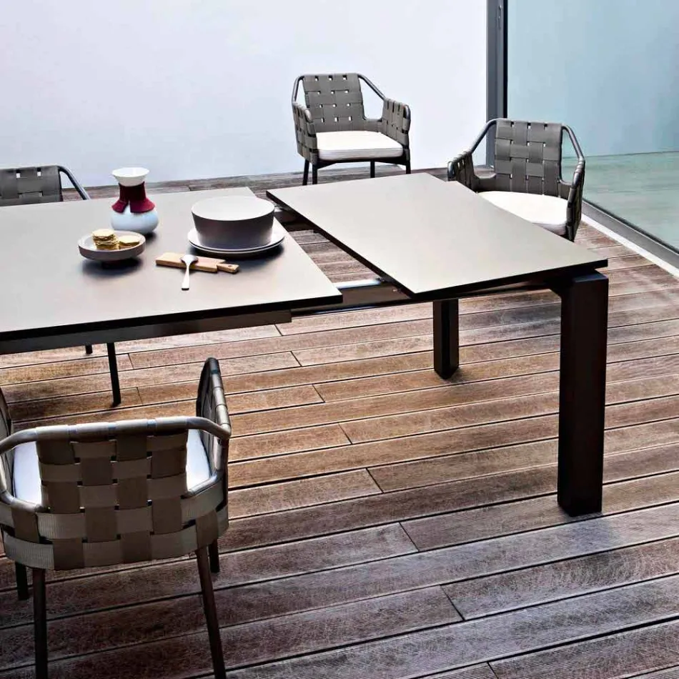 Varaschin Dolmen havebord udvides op til 380 cm Viadurini