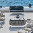 Varaschin Emma moderne to-personers polstrede have sofa Viadurini