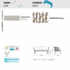 Varaschin Emma moderne to-personers polstrede have sofa Viadurini