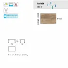 Varaschin Emma design udendørs fodstøtte i polstret stof Viadurini