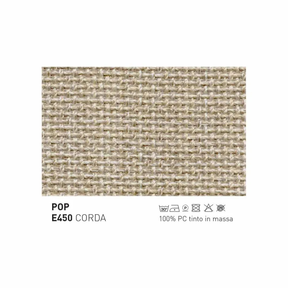 Varaschin Emma design udendørs fodstøtte i polstret stof Viadurini