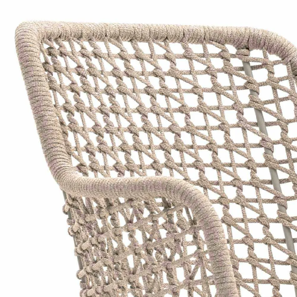 Varaschin Emma polstret udendørs lænestol af moderne design Viadurini