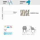 Varaschin Emma polstret udendørs lænestol af moderne design Viadurini