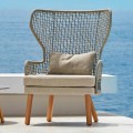 Varaschin Emma polstret udendørs lænestol af moderne design