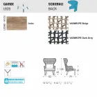 Varaschin Emma polstret udendørs lænestol af moderne design Viadurini