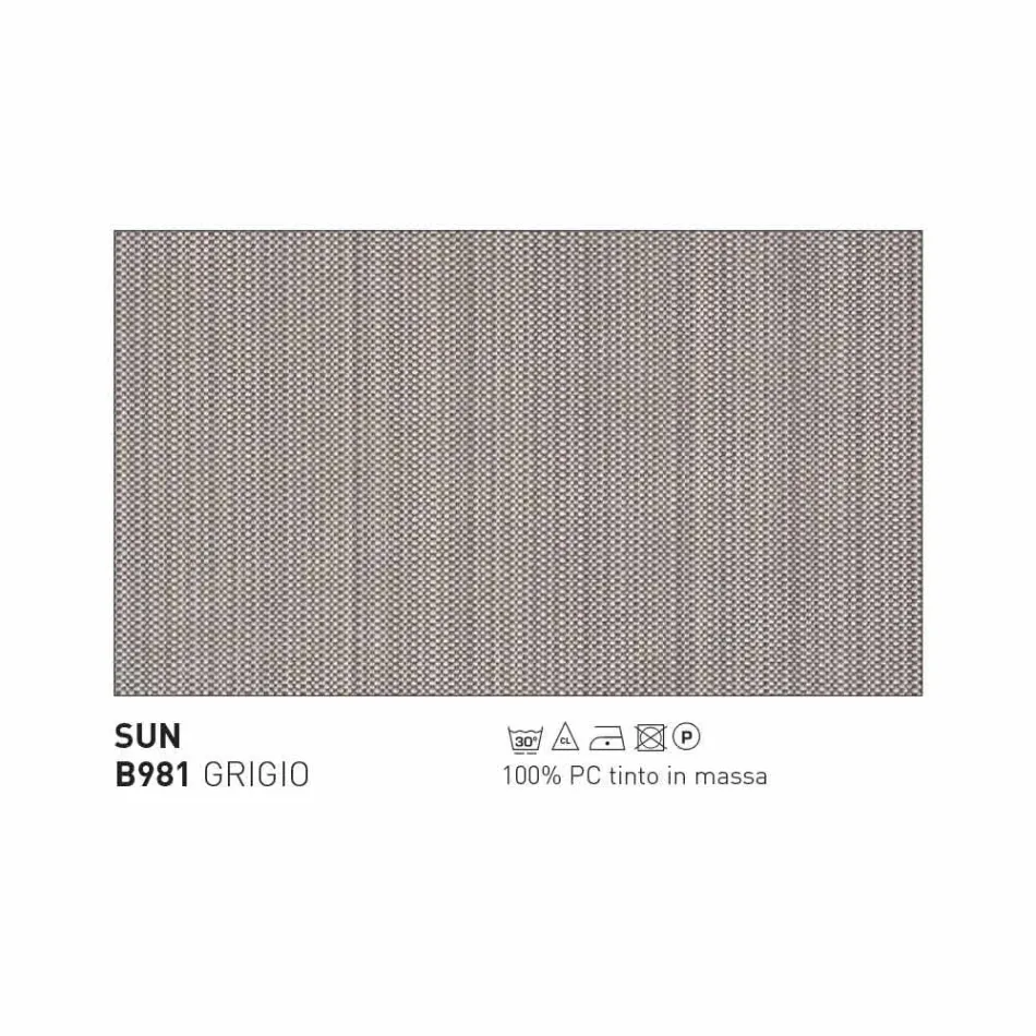 Varaschin Emma polstret udendørs lænestol af moderne design Viadurini