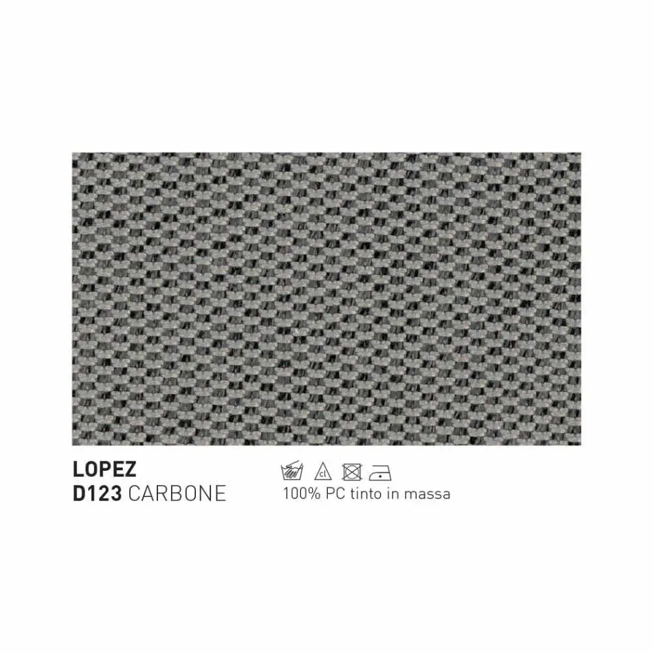 Varaschin Emma udendørs lænestol betrukket med metal og stof Viadurini