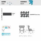 Varaschin Emma moderne udendørs lænestol med stof nakkestøtte Viadurini