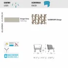 Varaschin Emma haven lænestol betrukket med stof og metal Viadurini