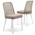 Varaschin Emma design udendørs stol i stof og aluminium