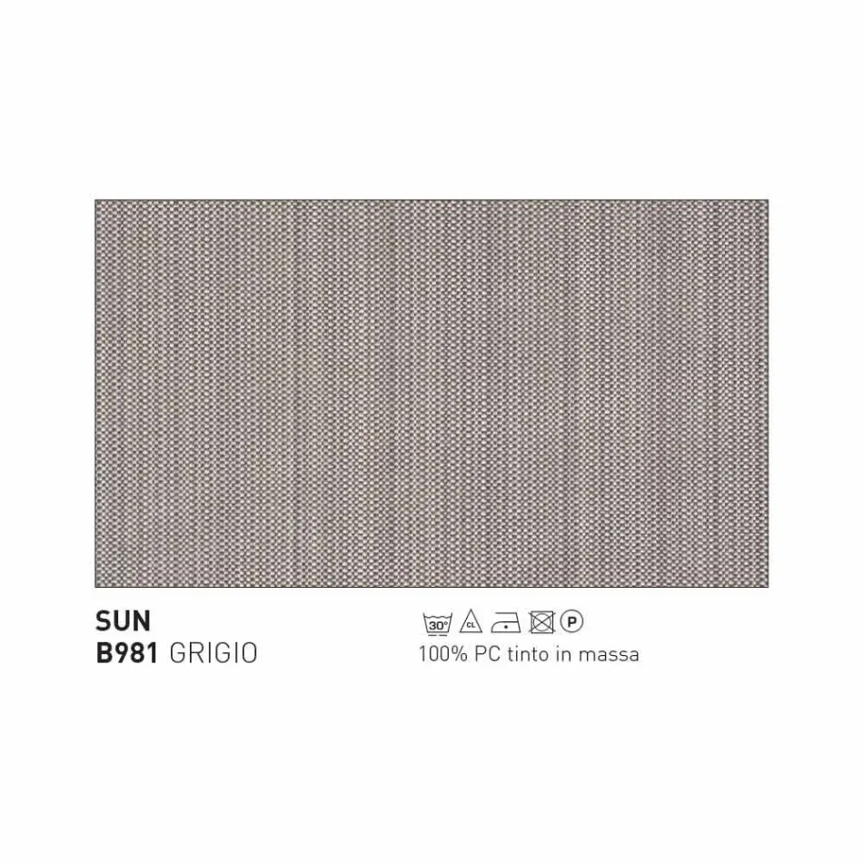 Varaschin Emma design havestole i stof og aluminium Viadurini