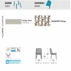 Varaschin Emma design havestole i stof og aluminium Viadurini