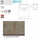 Varaschin Kolonaki Tabel moderne have i forskellige størrelser Viadurini