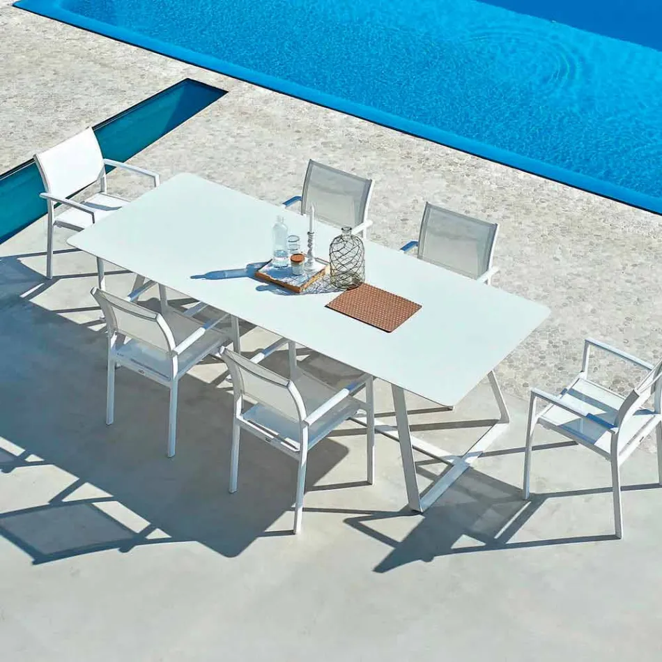 Varaschin Kolonaki Tabel moderne have i forskellige størrelser Viadurini