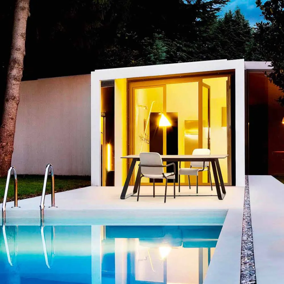 Varaschin Kolonaki Tabel moderne have i forskellige størrelser Viadurini