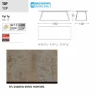 Varaschin Kolonaki Tabel moderne have i forskellige størrelser Viadurini