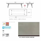 Varaschin Link bord havebord med ben af ​​teaktræ, H65 cm Viadurini