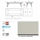 Varaschin Link bord havebord med ben af ​​teaktræ, H65 cm Viadurini