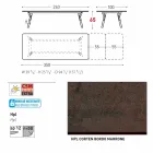 Varaschin Link bord havebord med ben af ​​teaktræ, H65 cm Viadurini