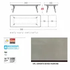 Varaschin Link tabel H 65 cm haven udvides op til 350 cm Viadurini