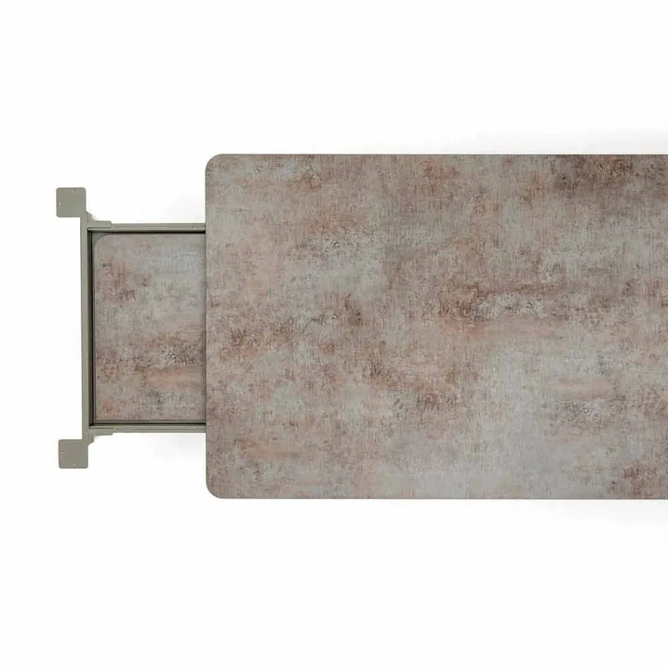 Varaschin Link tabel H 65 cm haven udvides op til 350 cm Viadurini