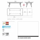 Varaschin Link tabel H 65 cm haven udvides op til 350 cm Viadurini