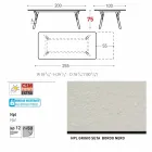 Varaschin Link haven udtræksbord med ben af ​​teaktræ, H75 cm Viadurini