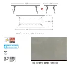 Varaschin Link moderne design udtrækbart havebord, H 73,2 cm Viadurini