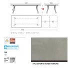 Varaschin Link moderne design udtrækbart havebord, H 73,2 cm Viadurini