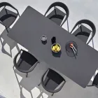 Varaschin Link moderne design udtrækbart havebord, H 73,2 cm Viadurini