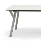 Varaschin Link moderne design udtrækbart havebord, H 73,2 cm Viadurini