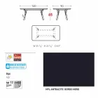 Varaschin Link havebord med teak træ ben, H 65 cm Viadurini