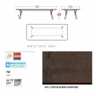 Varaschin Link havebord med teak træ ben, H 65 cm Viadurini