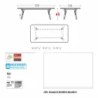 Varaschin Link havebord med teak træ ben, H 65 cm Viadurini