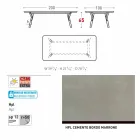 Varaschin Link havebord med teak træ ben, H 65 cm Viadurini