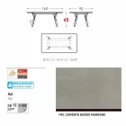 Varaschin Link Fast spisebord fra eksterne eller interne H 65 cm Viadurini