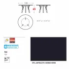 Varaschin link Runde udendørs bord med ben af ​​teaktræ, H 65cm Viadurini