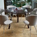 Varaschin Links Rundt bord til indendørs / udendørs moderne design, H 65 cm