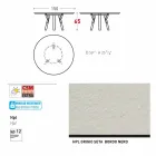 Varaschin Links Rundt bord til indendørs / udendørs moderne design, H 65 cm Viadurini