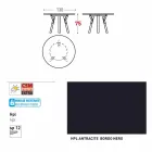 Varaschin Links Rundt bord moderne design haven, H 75 cm Viadurini