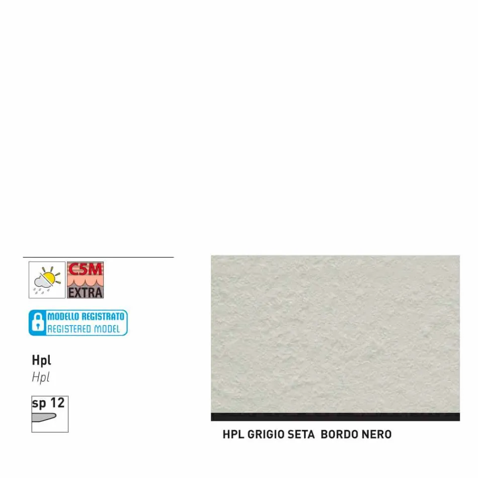 Varaschin Links Rundt bord moderne design haven, H 75 cm Viadurini